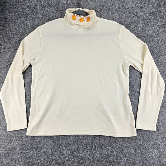 Vintage Bobbie Brooks Fall Sweater Vest Set Scarecrows Gourds Women L Grannycore - Picture 10 of 16